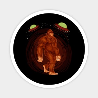 Bigfoot UFO Abduction Magnet